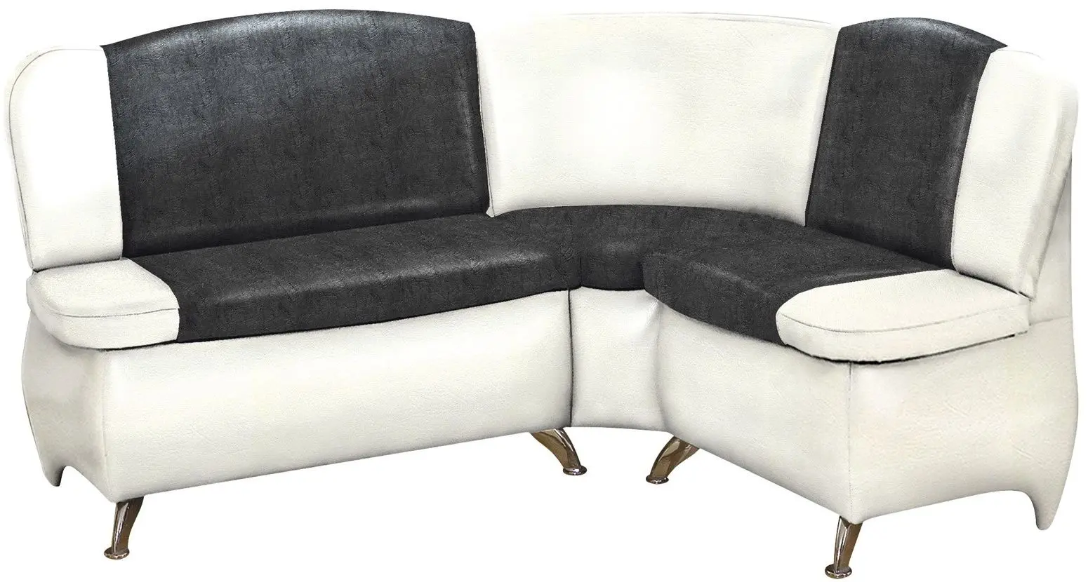 Кухонный уголок Modern Sofy 2300/2230 White/Black (угол Г)