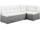 Coltar de bucatarie Modern Como 2300/2233 White/Dark Gray (colt Г)