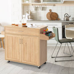 Dulap-carucior Costway KC51983NA (Wood)