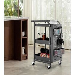 Carucior de servire Costway KC55044GR (Gray) Thumb