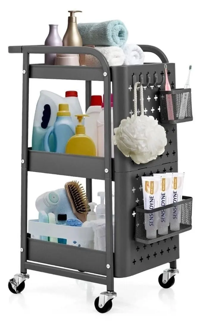 Carucior de servire Costway KC55044GR (Gray)