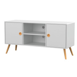 Тумба РТВ Halmar Malmo RTV1 (White/Beech) Thumb