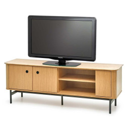 Тумба РТВ Halmar Smart RTV-1 (Natural Oak/Black) Thumb