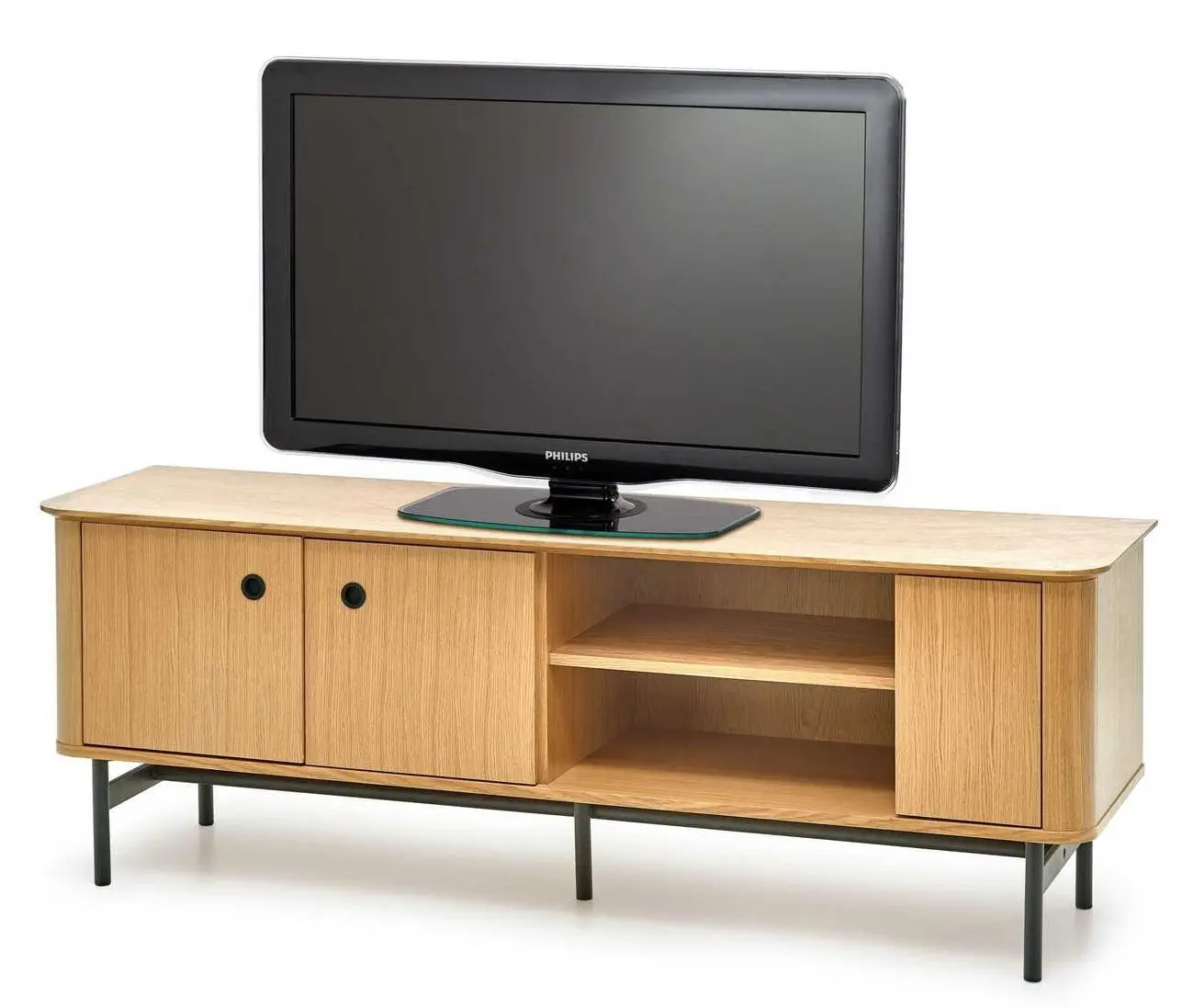 Тумба РТВ Halmar Smart RTV-1 (Natural Oak/Black) - 6