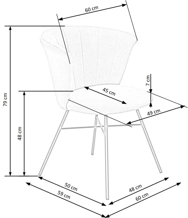 Scaun Halmar K459 (Beige)