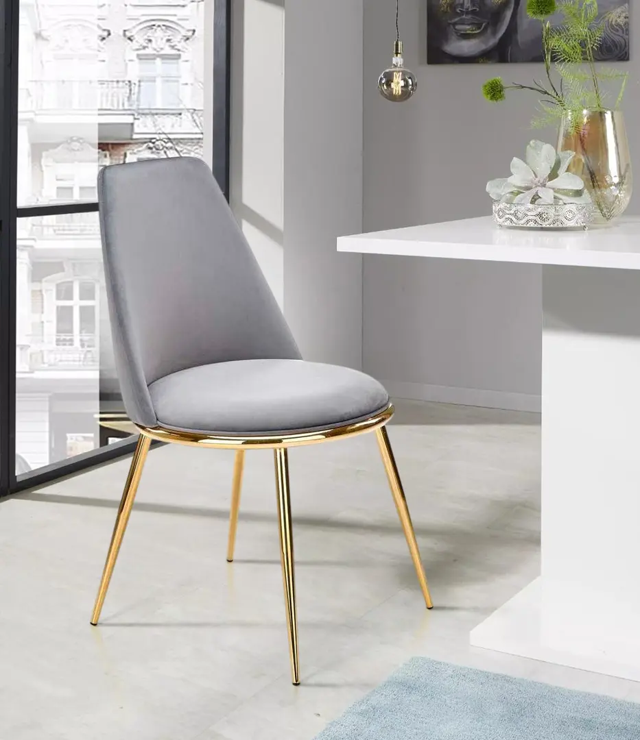 Стул Halmar K460 (Gray/Gold)
