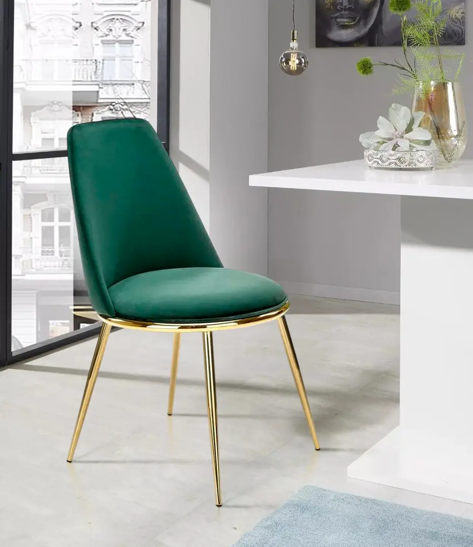 Scaun Halmar K460 (Dark Green/Gold)