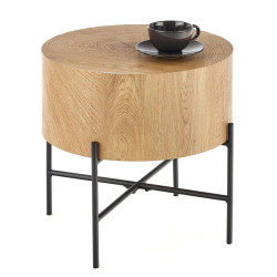 Masa pentru reviste Halmar Brooklyn-s (Natural Oak/Black) Thumb