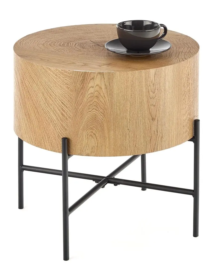 Masa pentru reviste Halmar Brooklyn-s (Natural Oak/Black)