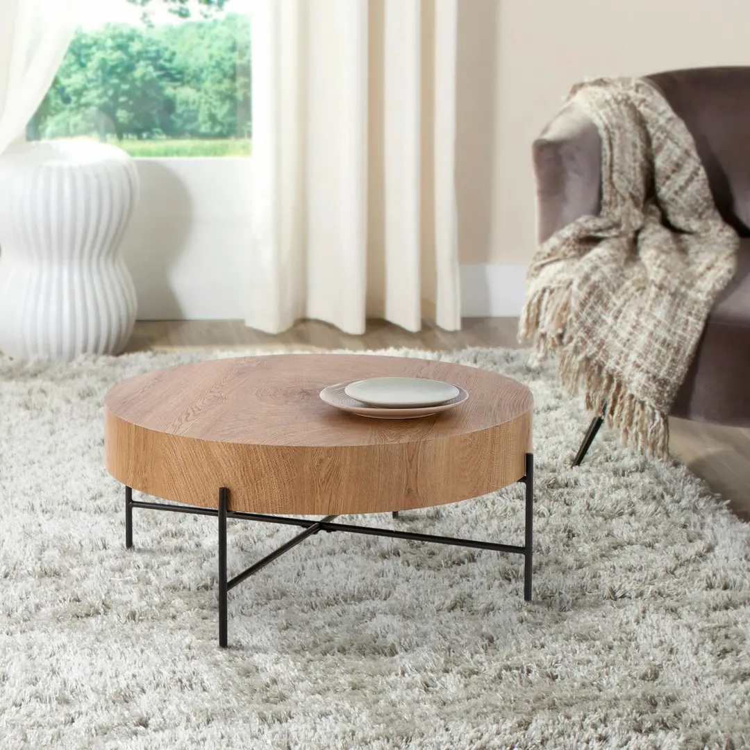 Masa pentru reviste Halmar Brooklyn (Natural Oak/Black)