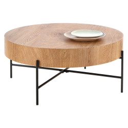 Masa pentru reviste Halmar Brooklyn (Natural Oak/Black) Thumb