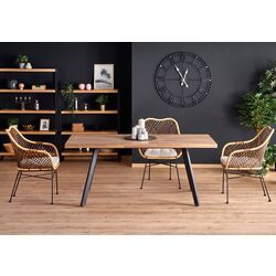 Masa extensibila Halmar Berlin 140/180cm (Walnut/Black)