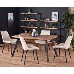 Masa extensibila Halmar Berlin 140/180cm (Walnut/Black) Thumb