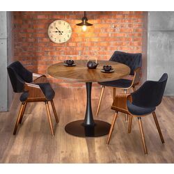 Masa Halmar Carmelo (Walnut/Black)