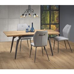 Masa extensibila Halmar Cambell 140/180x80cm (Natural Oak/Black)