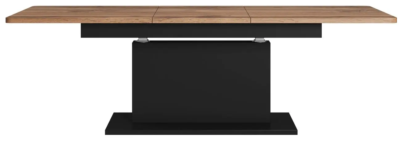 Стол раскладной Halmar Busetti 126/167cm (Wotan Oak/Black Matt)