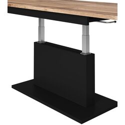 Стол раскладной Halmar Busetti 126/167cm (Wotan Oak/Black Matt) Thumb