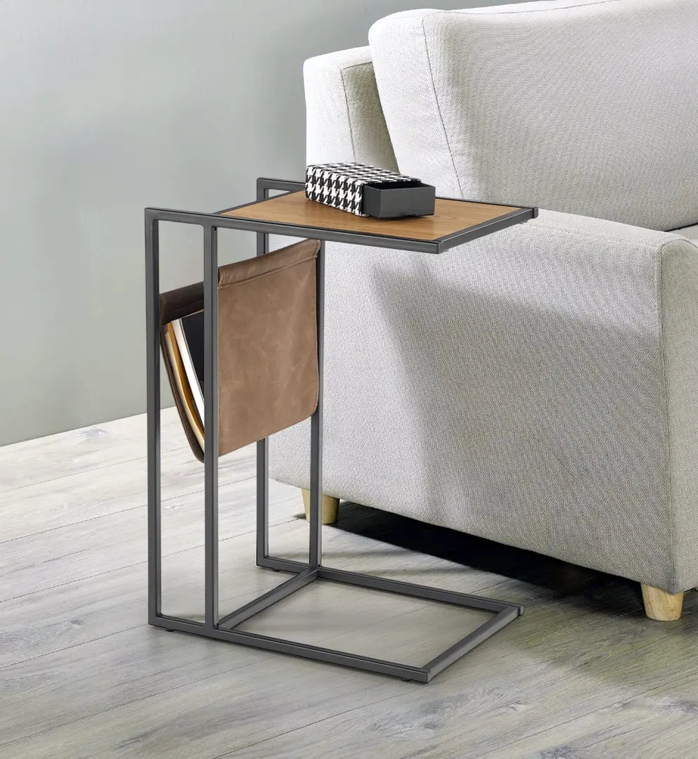 Журнальный столик Halmar Compact (Golden Oak/Black)