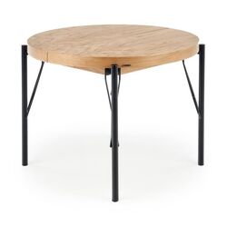 Стол раскладной Halmar Inferno 100-300cm (Natural Oak/Black) Thumb