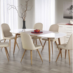 Masa extensibila Halmar Edward (Honey Oak/White)