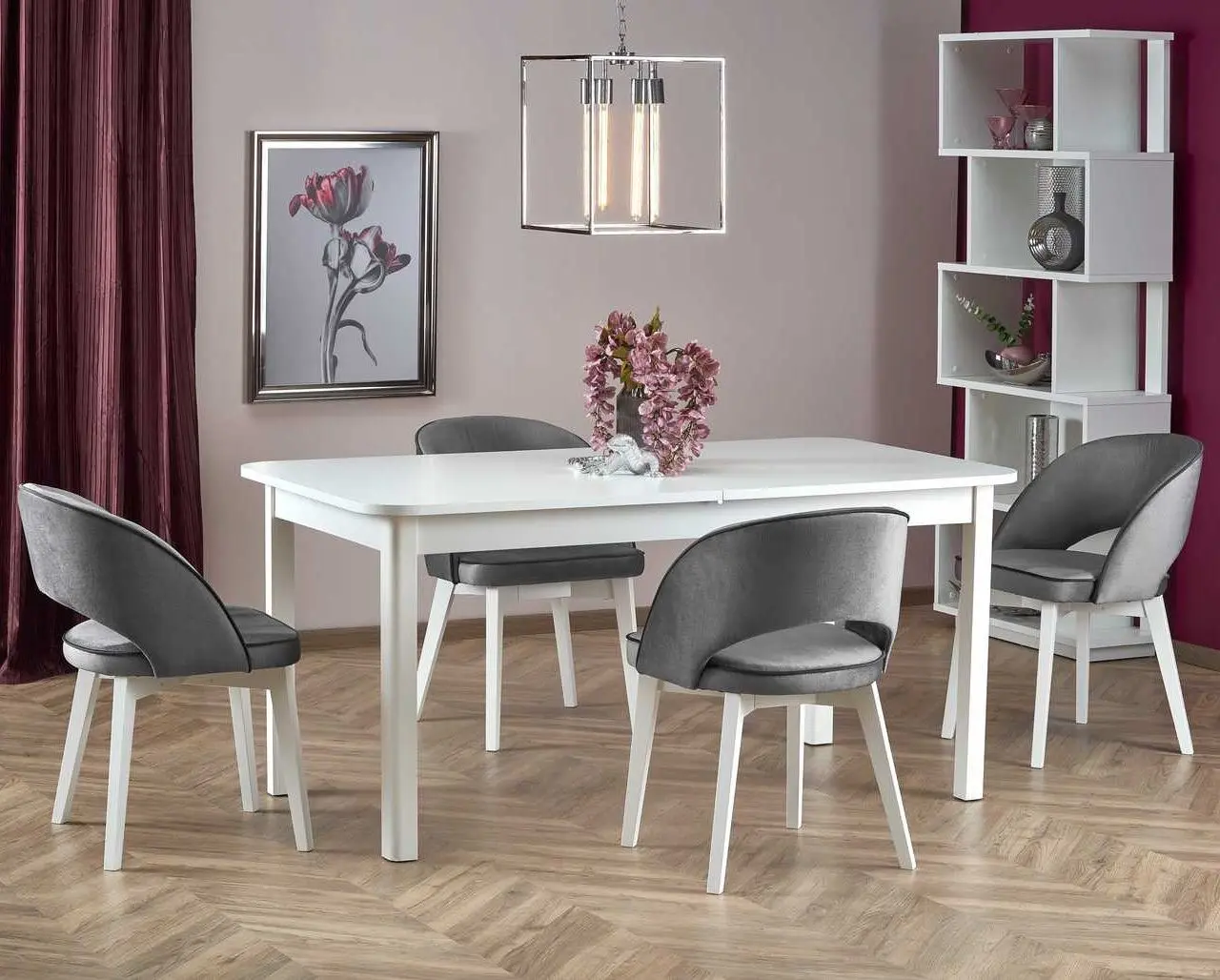 Стол раскладной Halmar Florian 160-228cm (White)