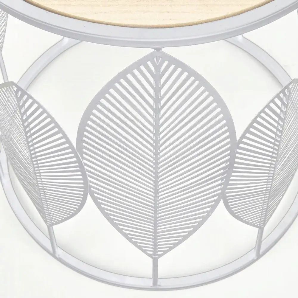 Set mese pentru reviste Halmar Folla (White/Natural)