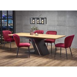 Masa extensibila Halmar Ferguson 160/220cm (Natural Oak/Black)