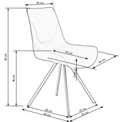 Стул Halmar K290 (Grey/Black) Thumb