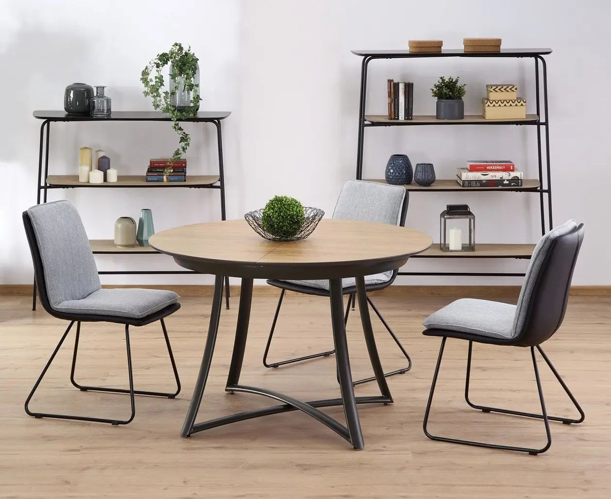 Masa extensibila Halmar Moretti 118/148cm (Natural Oak/Gray)