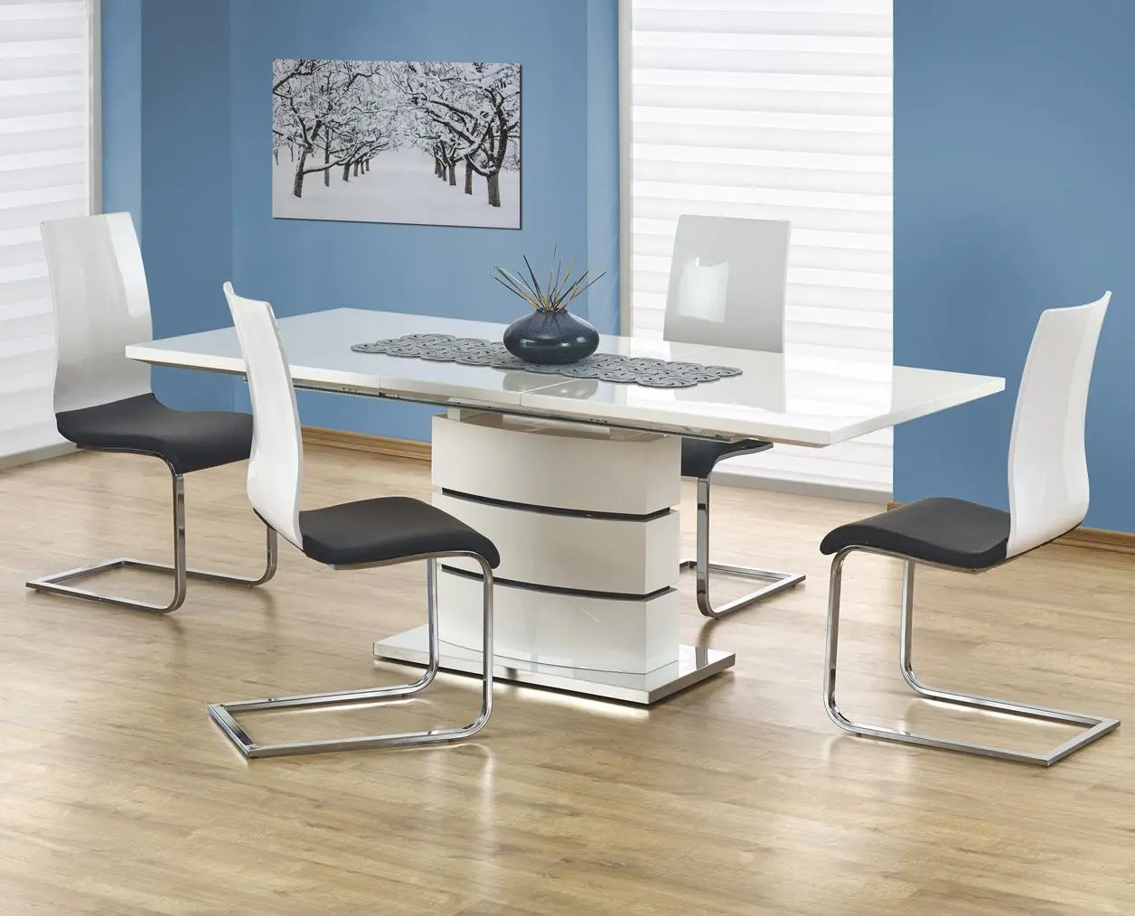 Стол раскладной Halmar Nobel 160/200cm (White)
