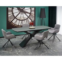 Masa extensibila Halmar Silvestro 180/220cm (Dark Gray/Black)