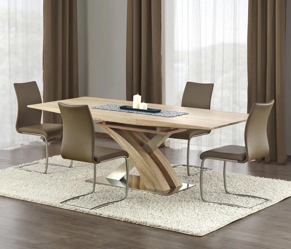 Стол раскладной Halmar Sandor 160/220cm (Sonoma Oak)