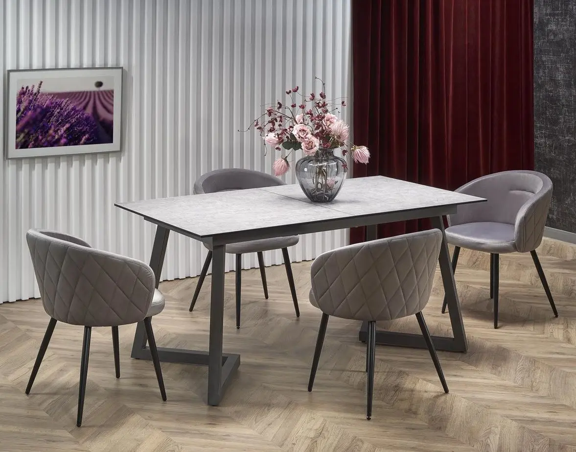 Masa extensibila Halmar Tiziano 160/210cm (Light Gray/Dark Gray)