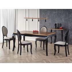 Masa extensibila Halmar Windsor 160/240cm (Dark Oak/Black)