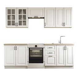 Bucatarie Halmar Elizabeth 2.4m (White/White Matt) Thumb