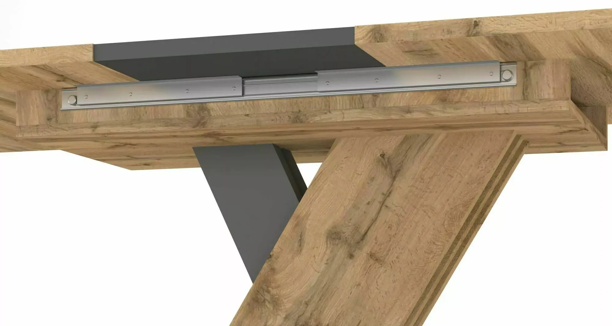 Masa plianta Signal Exel 140 (Artisan Oak/Antracite)