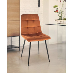 Scaun Signal Mila Velvet (Cinnamon/Black)