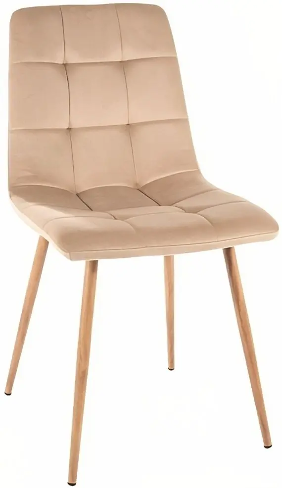 Scaun Signal Mila D Velvet (Beige/Oak)
