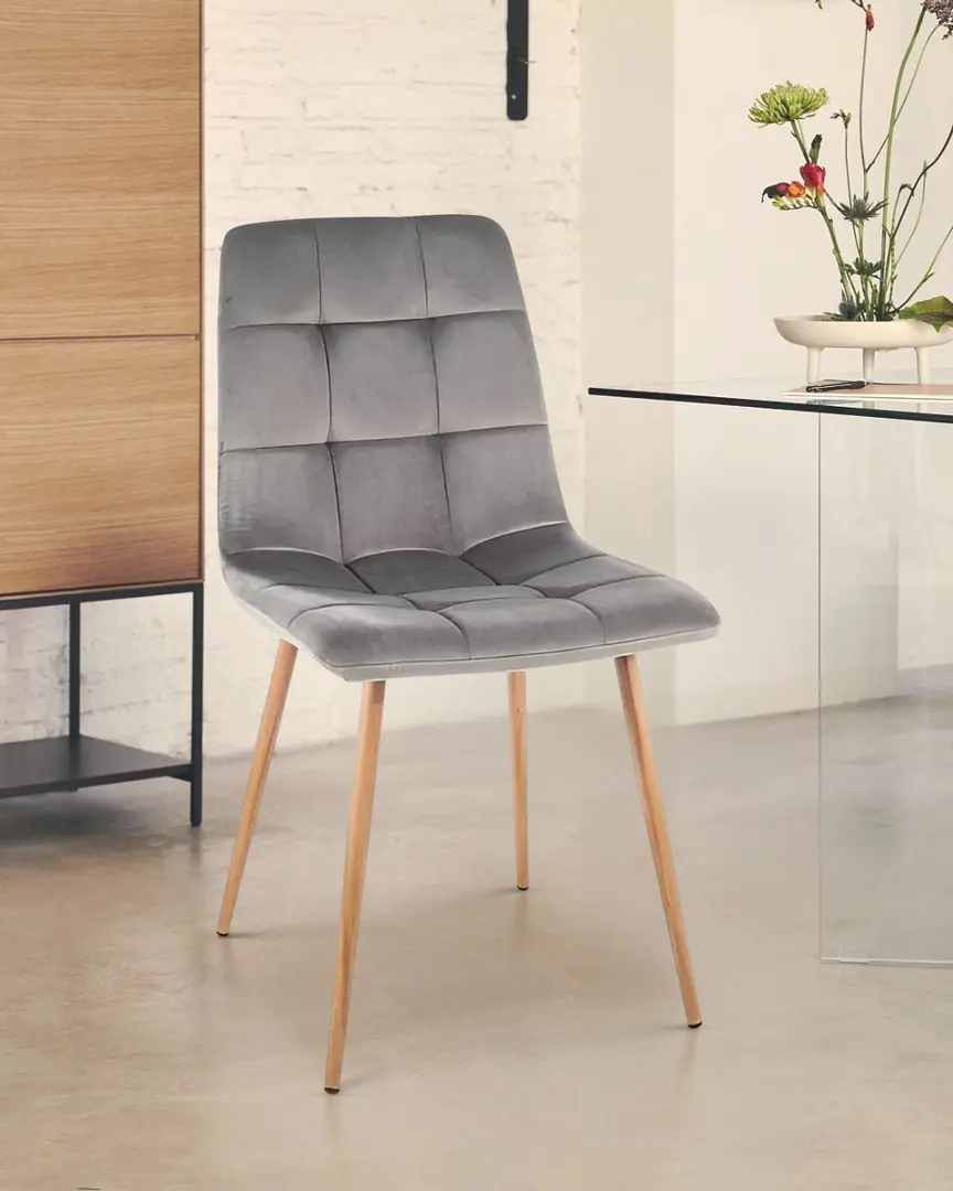 Scaun Signal Mila D Velvet (Gray/Oak)