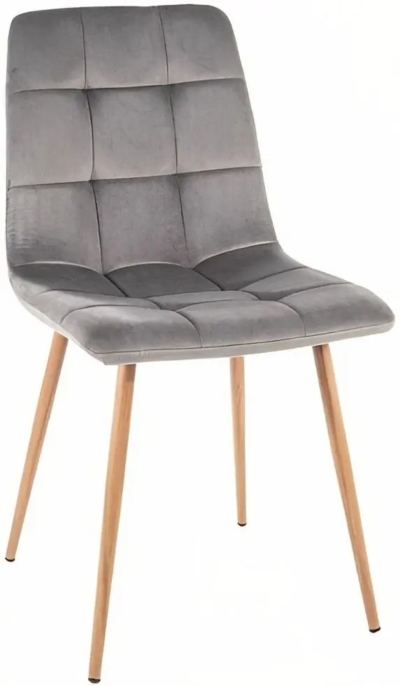 Scaun Signal Mila D Velvet (Gray/Oak)