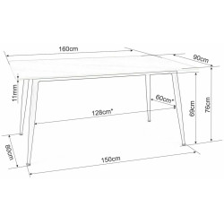 Masa Signal Rion 160 (White/Black) Thumb