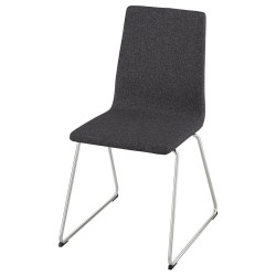 Scaun Ikea Lillanas (Cromat/Gunnared Gri Inchis) Thumb