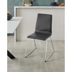 Scaun Ikea Lillanas (Cromat/Negru)