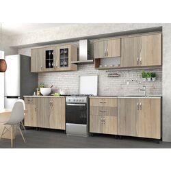 Bucatarie Marcel Prod Paula S 2.6m (Sonoma Oak/Sonoma Oak Truffle)