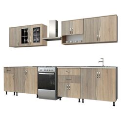 Bucatarie Marcel Prod Paula S 2.6m (Sonoma Oak/Sonoma Oak Truffle) Thumb