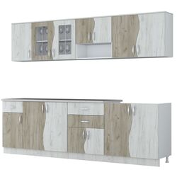 Bucatarie Marcel Prod Paula S 2.6m (Craft Oak White/Craft Oak Gray) Thumb