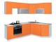 Bucatarie Marcel Prod Diana 2.2x1.7m (White/Orange)