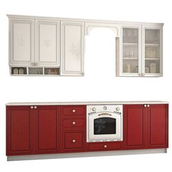 Bucatarie Marcel Prod Versailles 2.6m (White/Red) Thumb