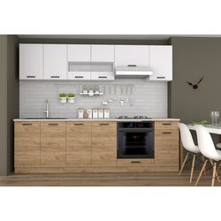 Кухня Marcel Prod Vio C 2.6m (White/Craft Oak Golden)