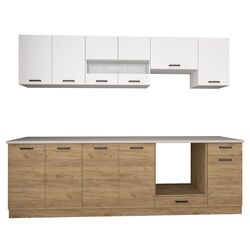 Кухня Marcel Prod Vio C 2.6m (White/Craft Oak Golden) Thumb